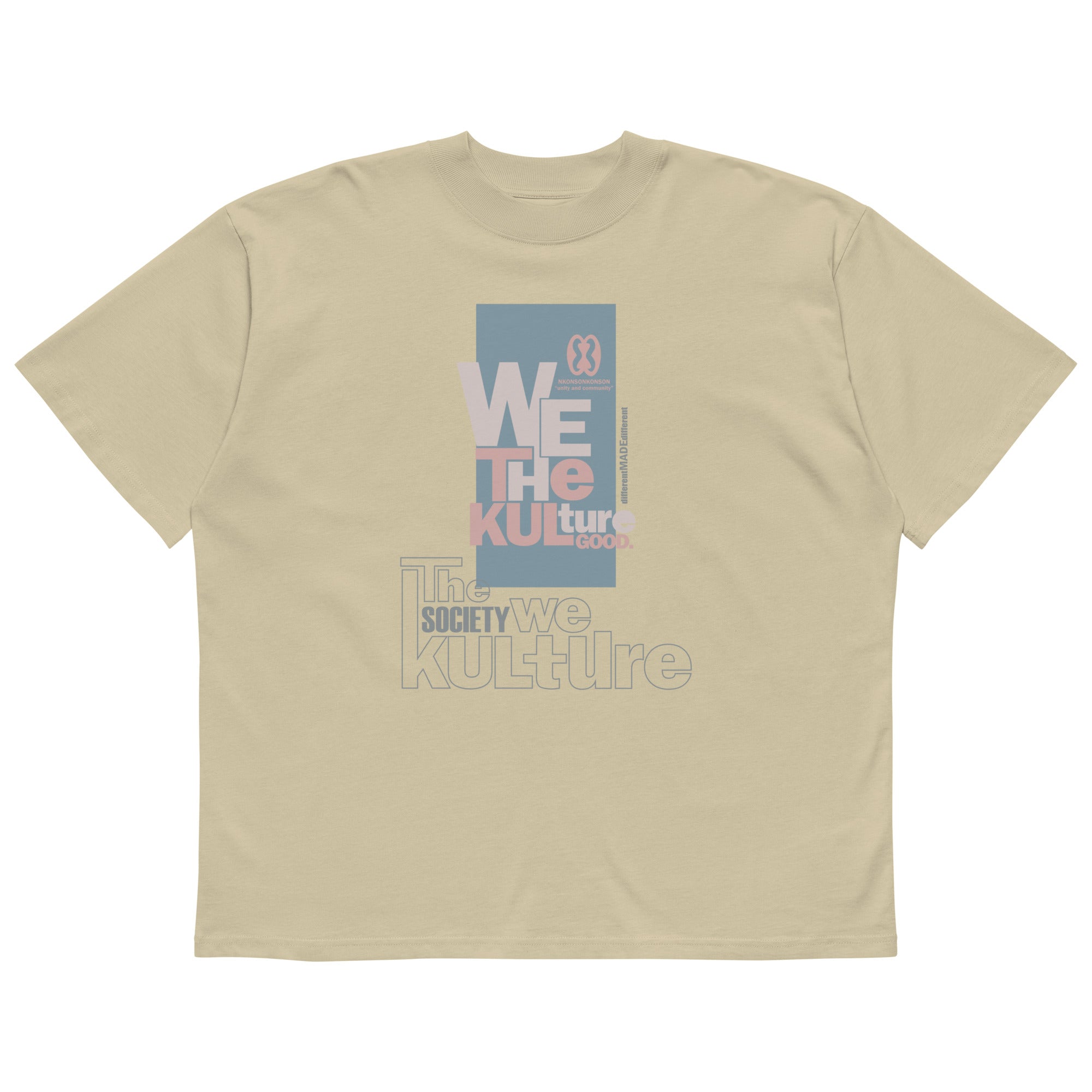 Kulture "Unity & Community" - Oversized High Neck Tee (Unisex)