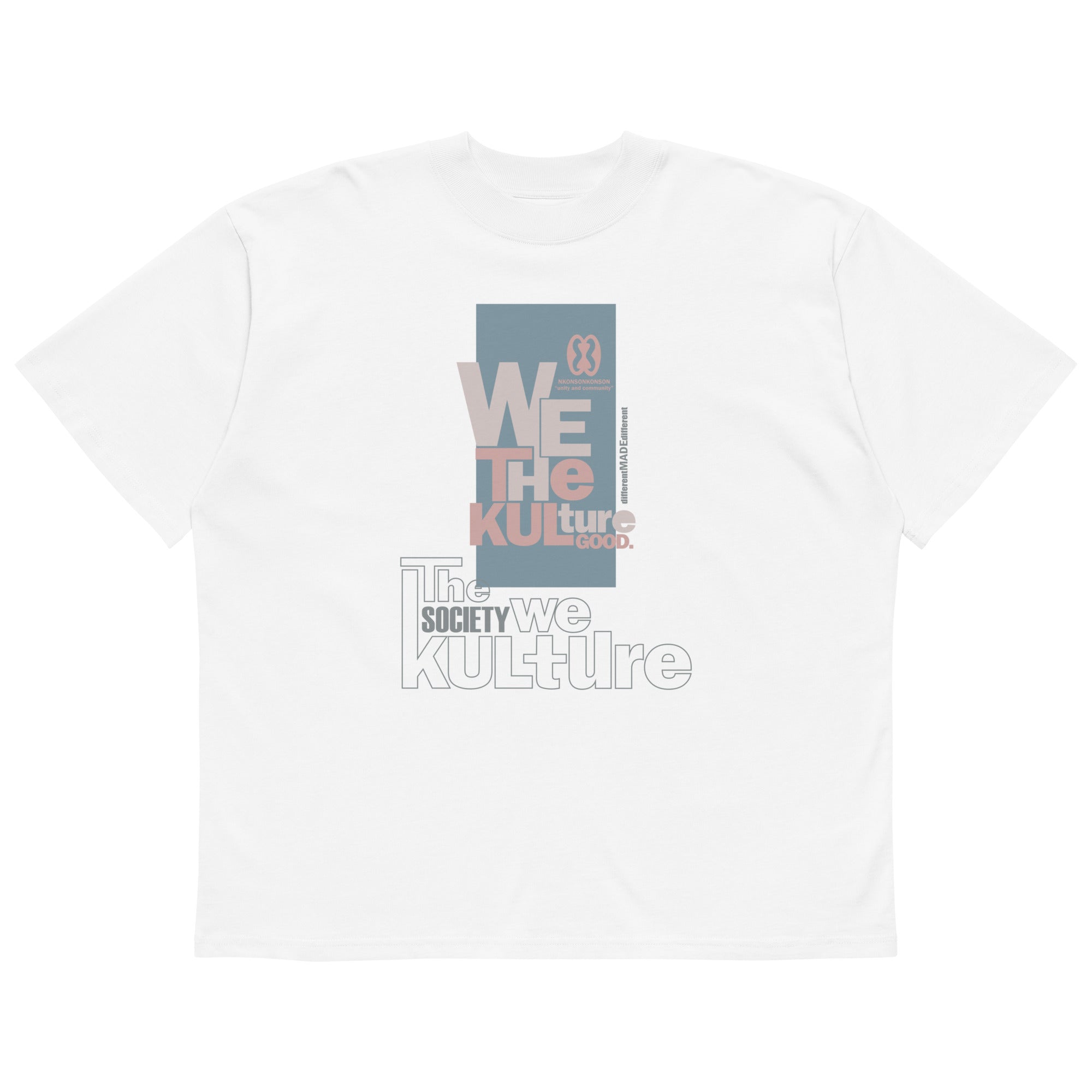 Kulture "Unity & Community" - Oversized High Neck Tee (Unisex)